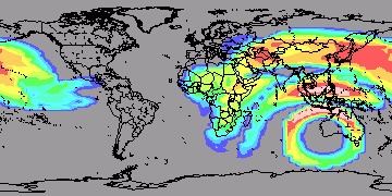 Ham CAP path predictor 10m SSN=50 01-05-2011