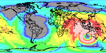 Ham CAP path predictor 20m SSN=98 4-01-2013