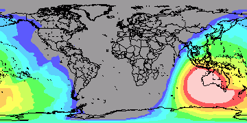 Ham CAP path predictor 40m SSN=148 16-10-2013